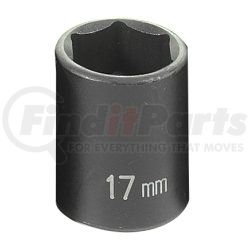 1017M by GREY PNEUMATIC - 3/8" Drive x 17mm Standard Impact Socket