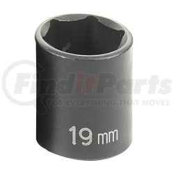 1019M by GREY PNEUMATIC - 3/8" Drive x 19mm Standard Impact Socket