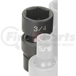 1024U by GREY PNEUMATIC - 3/8" Drive x 3/4" Standard Universal Impact Socket