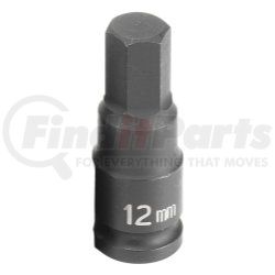 1912M by GREY PNEUMATIC - 3/8" Drive x 12mm Hex Driver