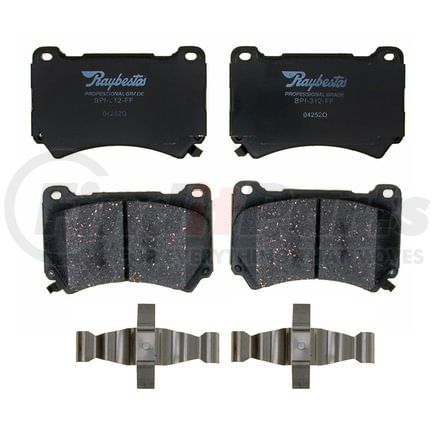 ATD1396C by RAYBESTOS - Brake Parts Inc Raybestos AT Overstock Ceramic Disc Brake Pad Set