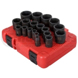 2640 by SUNEX TOOLS - 19 Pc. 1/2” Drive SAE Impact Socket Set