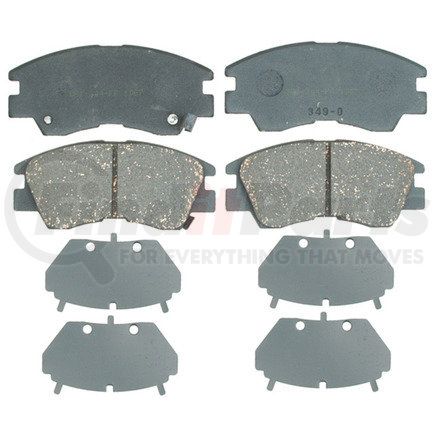 PGD349C by RAYBESTOS - Brake Parts Inc Raybestos Element3 Ceramic Disc Brake Pad Set