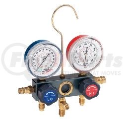 6761P by FJC, INC. - R134a Aluminum Block Manifold Gauge Set with Quick Couplers