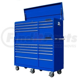 Extreme Tools RXE5618ComboBL 56" Top Chest & Roller Cabinet Combination - Blue