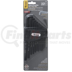 12737 by TITAN - 13 Piece SAE Low Profile Hex Key Set