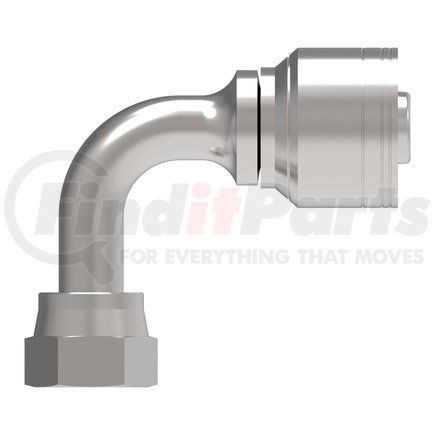 04Z-J34-BG by WEATHERHEAD - Eaton Weatherhead Z Series Crimp Hose Fittings Female ORS Swivel Medium Drop 90 Elbow