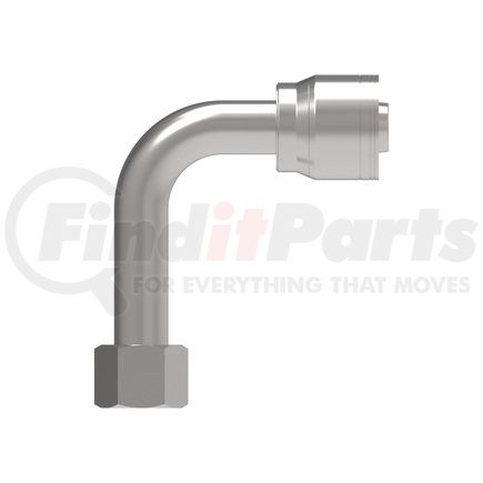 04Z-644-BG by WEATHERHEAD - Eaton Weatherhead Z Series Crimp Hose Fittings JIC 37 Female Swivel 90 Long Drop Elbow