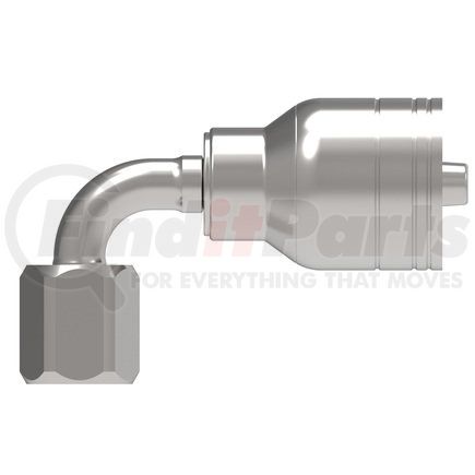 04Z-664-BG by WEATHERHEAD - Eaton Weatherhead Z Series Crimp Hose Fittings JIC 37 Female Swivel 90 Elbow