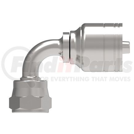 04Z-74P-BG by WEATHERHEAD - Eaton Weatherhead Z Series Crimp Hose Fittings BSPP 60 Cone Female 90 Elbow