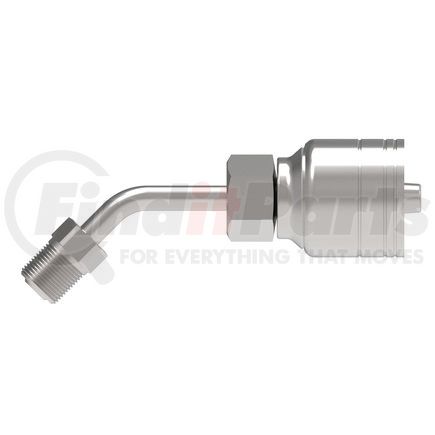 04Z-B43 by WEATHERHEAD - Eaton Weatherhead Z Series Crimp Hose Fittings Inverted Male Swivel 45 Elbow