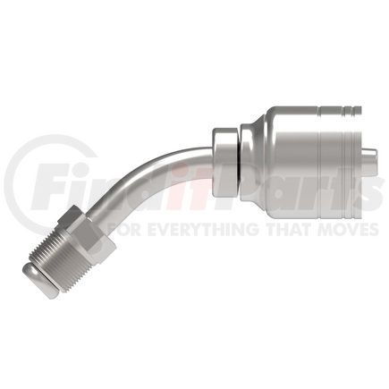 04Z-B44-BG by WEATHERHEAD - Eaton Weatherhead Z Series Crimp Hose Fittings Inverted Male Swivel 45 Elbow