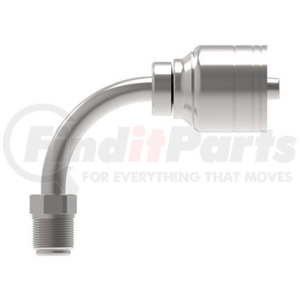 04Z-B65 by WEATHERHEAD - Eaton Weatherhead Z Series Crimp Hose Fittings Inverted Male Swivel 90 Elbow