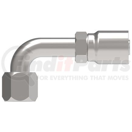 06905E-665 by WEATHERHEAD - Eaton Weatherhead 069 E Series Crimp Hose Fittings JIC 37 Female Swivel 90 Tube Elbow