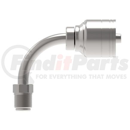 06Z-B64 by WEATHERHEAD - Eaton Weatherhead Z Series Crimp Hose Fittings Inverted Male Swivel 90 Elbow