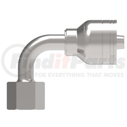 08Z-78P-BG by WEATHERHEAD - Eaton Weatherhead Z Series Crimp Hose Fittings BSPP 60 Cone Female 90 Elbow