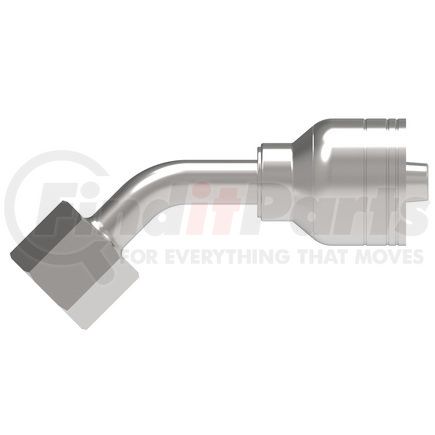 06Z-46P-BG by WEATHERHEAD - Eaton Weatherhead Z Series Crimp Hose Fittings BSPP 60 Cone Female 45 Elbow