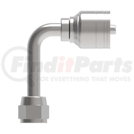 06Z-644 by WEATHERHEAD - Eaton Weatherhead Z Series Crimp Hose Fittings JIC 37 Female Swivel 90 Long Drop Elbow