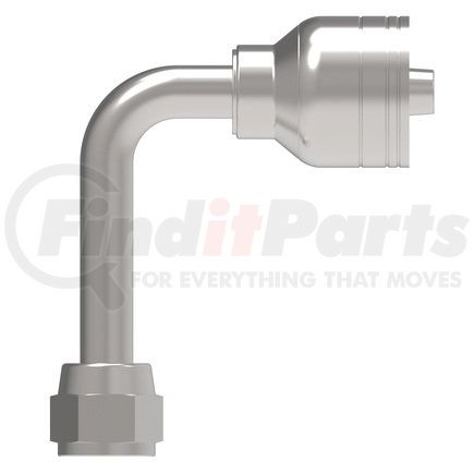 06Z-644-BG by WEATHERHEAD - Eaton Weatherhead Z Series Crimp Hose Fittings JIC 37 Female Swivel 90 Long Drop Elbow