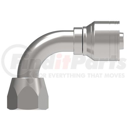 06Z-668-BG by WEATHERHEAD - Eaton Weatherhead Z Series Crimp Hose Fittings JIC 37 Female Swivel 90 Elbow