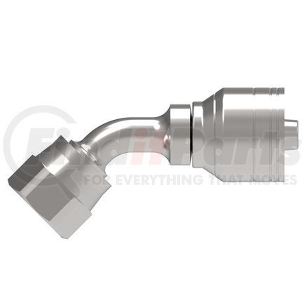 06Z-688-BG by WEATHERHEAD - Eaton Weatherhead Z Series Crimp Hose Fittings JIC 37 Female Swivel 45 Elbow