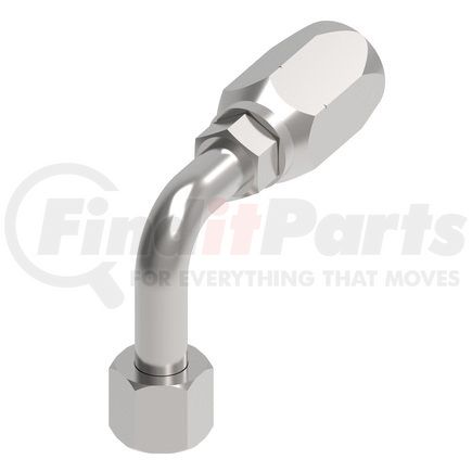 10406N-646 by WEATHERHEAD - Eaton Weatherhead 104 N series Field Attachable Hose Fittings JIC 37 Female Swivel Long Drop 90