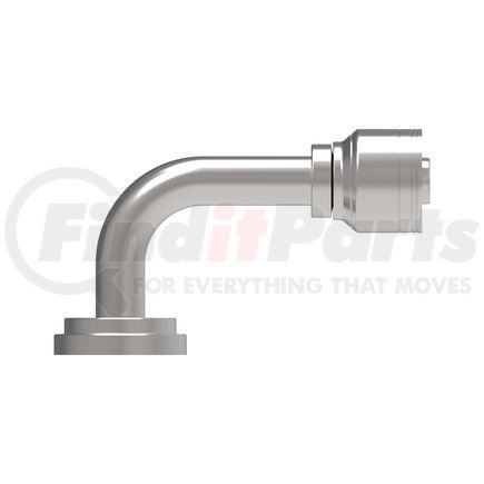 16Z-G84 by WEATHERHEAD - Eaton Weatherhead Z Series Crimp Hose Fittings Split Flange 90 Tube Elbow Code 61