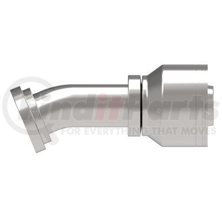 16Z-H04-BG by WEATHERHEAD - Eaton Weatherhead Z Series Crimp Hose Fittings Split Flange 22.5 Elbow Code 61