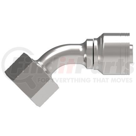 16Z-L80-BG by WEATHERHEAD - Eaton Weatherhead Z Series Crimp Hose Fittings Female ORS Swivel 45 Elbow