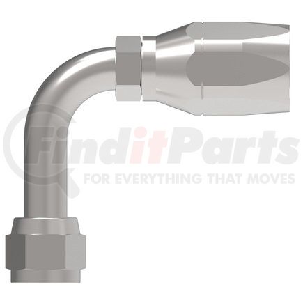 24706N-444 by WEATHERHEAD - Eaton Weatherhead 247 N series Field Attachable Hose Fittings SAE 45 Female Swivel 90 Long Drop Elbow