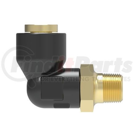 217-40006-03 by WEATHERHEAD - Eaton Weatherhead Quick>Connect Air Brake Field Attachable Hose Fittings 90˚ Q-CAB Connection to Male Pipe