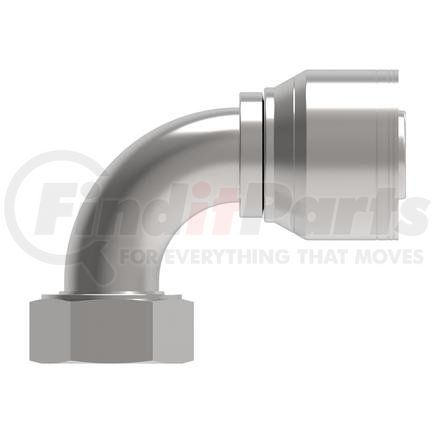 24Z-A44-BG by WEATHERHEAD - Eaton Weatherhead Z Series Crimp Hose Fittings Female ORS Swivel Short Drop 90 Elbow