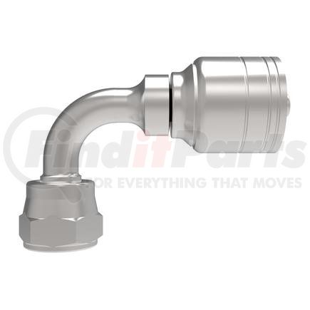 32706E-666 by WEATHERHEAD - Eaton Weatherhead 327 E series Crimp Hose Fittings Female JIC/SAE 37 Swivel 90 Elbow