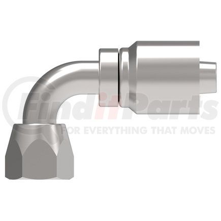 32708E-668 by WEATHERHEAD - Eaton Weatherhead 327 E series Crimp Hose Fittings Female JIC/SAE 37 Swivel 90 Elbow