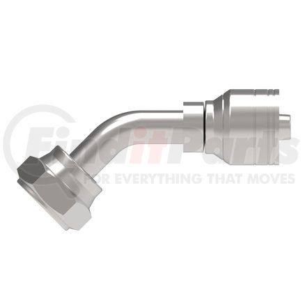 20Z-60P-BG by WEATHERHEAD - Eaton Weatherhead Z Series Crimp Hose Fittings BSPP 60 Cone Female 45 Elbow