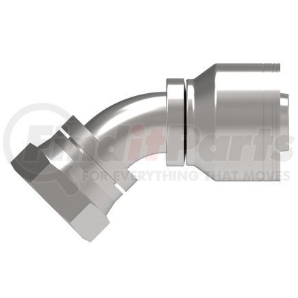 20Z-697-BG by WEATHERHEAD - Eaton Weatherhead Z Series Crimp Hose Fittings JIC 37 Female Swivel 45 Elbow