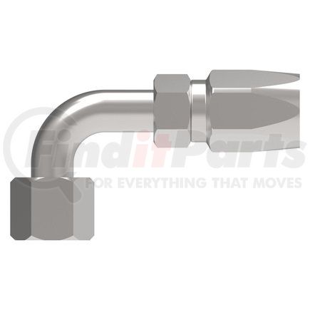 21305N-665 by WEATHERHEAD - Eaton Weatherhead 213 N series Field Attachable Hose Fittings JIC 37 Female Swivel 90 Elbow