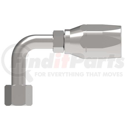 42508N-648 by WEATHERHEAD - Eaton Weatherhead 425 N series Field Attachable Hose Fittings JIC 37 Female Swivel 90 Long Drop Elbow