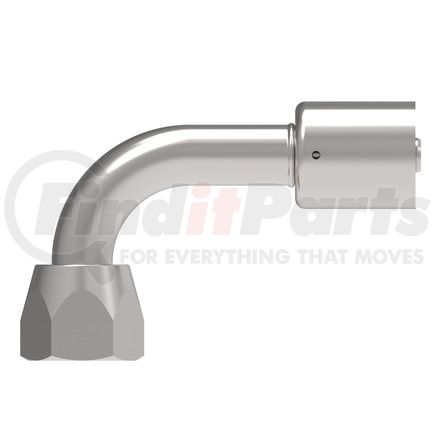 75706E-466 by WEATHERHEAD - Eaton Weatherhead 757 E Series Crimp Hose Fittings SAE 45 Flare Female Swivel 90 Tube Elbow