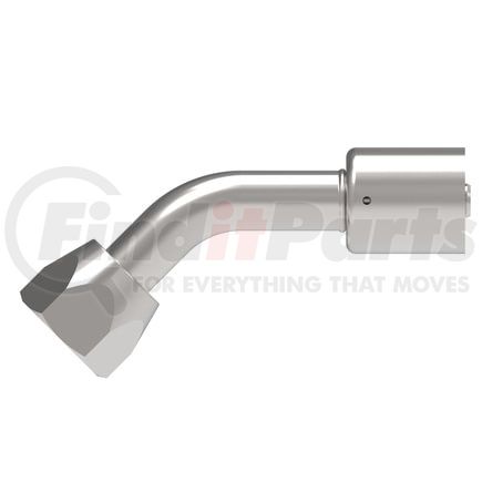 75706E-486 by WEATHERHEAD - Eaton Weatherhead 757 E Series Crimp Hose Fittings SAE 45 Flare Female Swivel 45 Tube Elbow