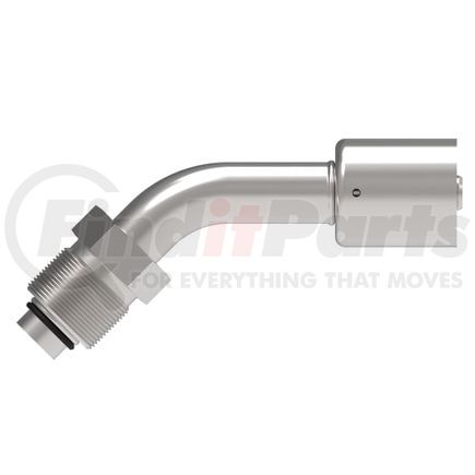 75706E-Z26 by WEATHERHEAD - Eaton Weatherhead 757 E Series Crimp Hose Fittings Bumped Tube O-Ring Male Swivel 45 Tube Elbow