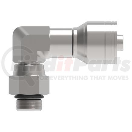 75710E-X10 by WEATHERHEAD - Eaton Weatherhead 757 E Series Crimp Hose Fittings SAE 45 Male Rigid 90 Elbow