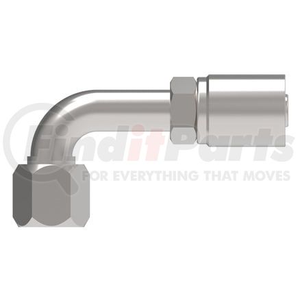 33604E-664 by WEATHERHEAD - Eaton Weatherhead 336 E Series Crimp Hose Fittings JIC 37 Female Swivel 90 Elbow