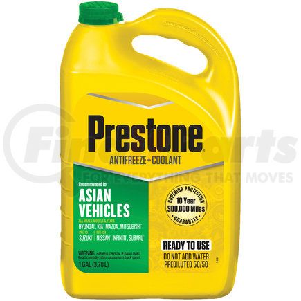 AF6600 by PRESTONE PRODUCTS - Prestone   Asian Vehicles (Green) - Antifreeze+Coolant (1 Gal - Ready to Use)