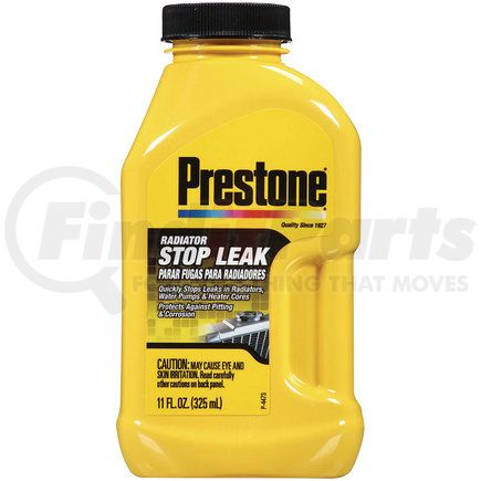 AS145 by PRESTONE PRODUCTS - Radiator Stop Leak - Light Brown Slurry, 11 Oz., for Radiators, Heater Cores and Hoses