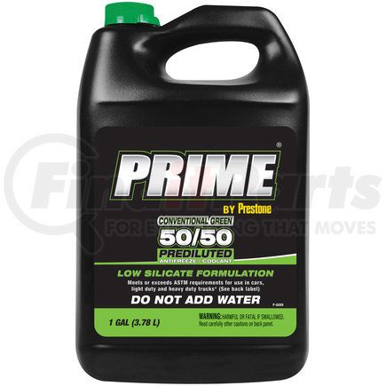 AF3300 by PRESTONE PRODUCTS - Prime   Green Antifreeze+Coolant - Low Silicate - 1 Gal - Ready To Use