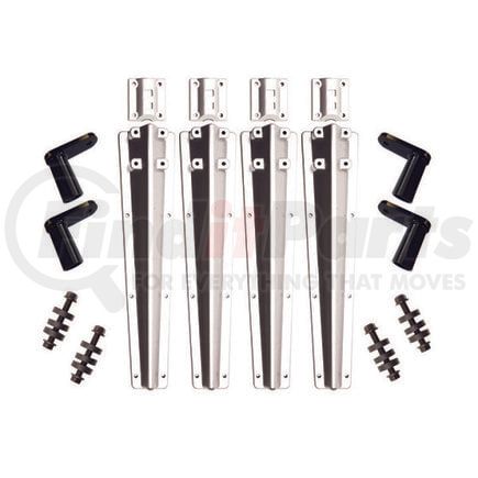 Minimizer B100BTPAPL Fender Bracket Plastic bolt on brackets Liquid Platium