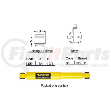 Haldex SA74426 Suspension Shock Absorber Suspension hardware