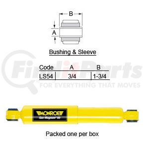 Haldex SA66894 Suspension Shock Absorber Gas-Magnum® 60