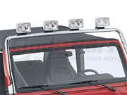 82207176AB by CHRYSLER - Light Bar Mounting Kit - Steel, Chrome, on Winshield, fits 2002-2006 Jeep Wrangler